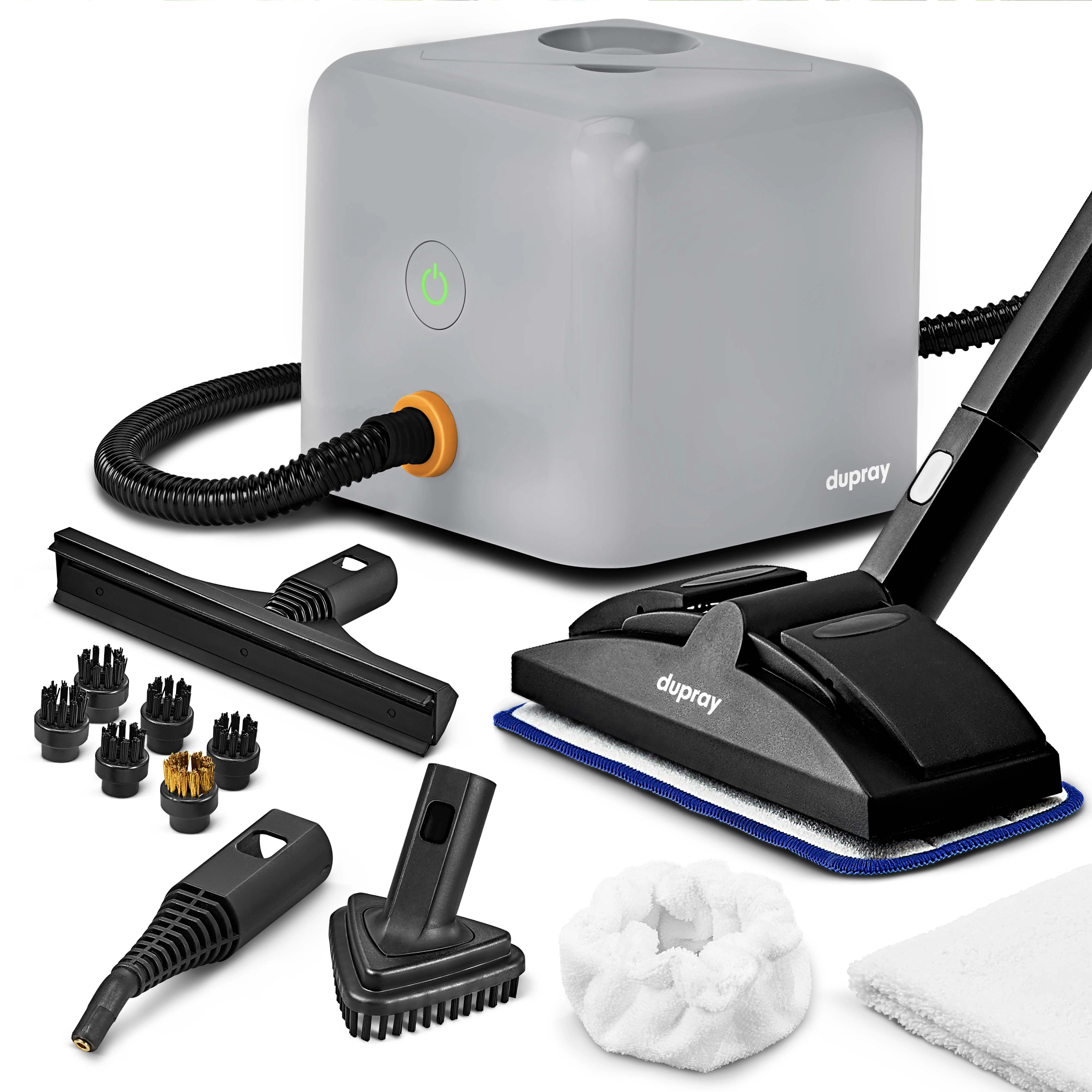 Dupray Neat Plus Steam Cleaner - Multipurpose Chemical-Free Steamer & Mop for Home & Car with 17 Accessories