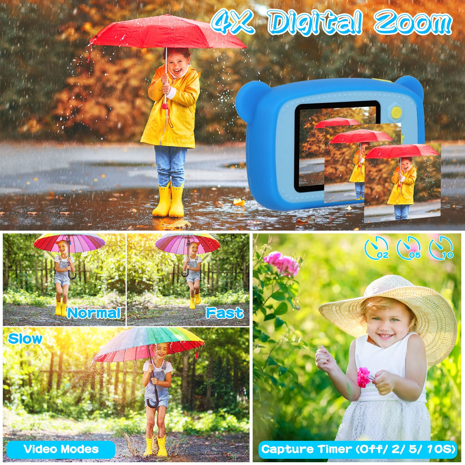 GBruno 2-in-1 Kids Digital Camera With 32GB Card