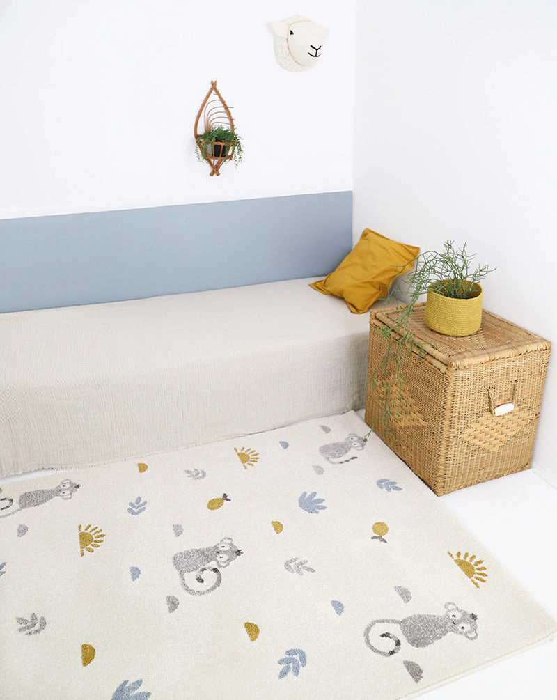 Nattiot Polypropylene Rug Little Wild Monkey
