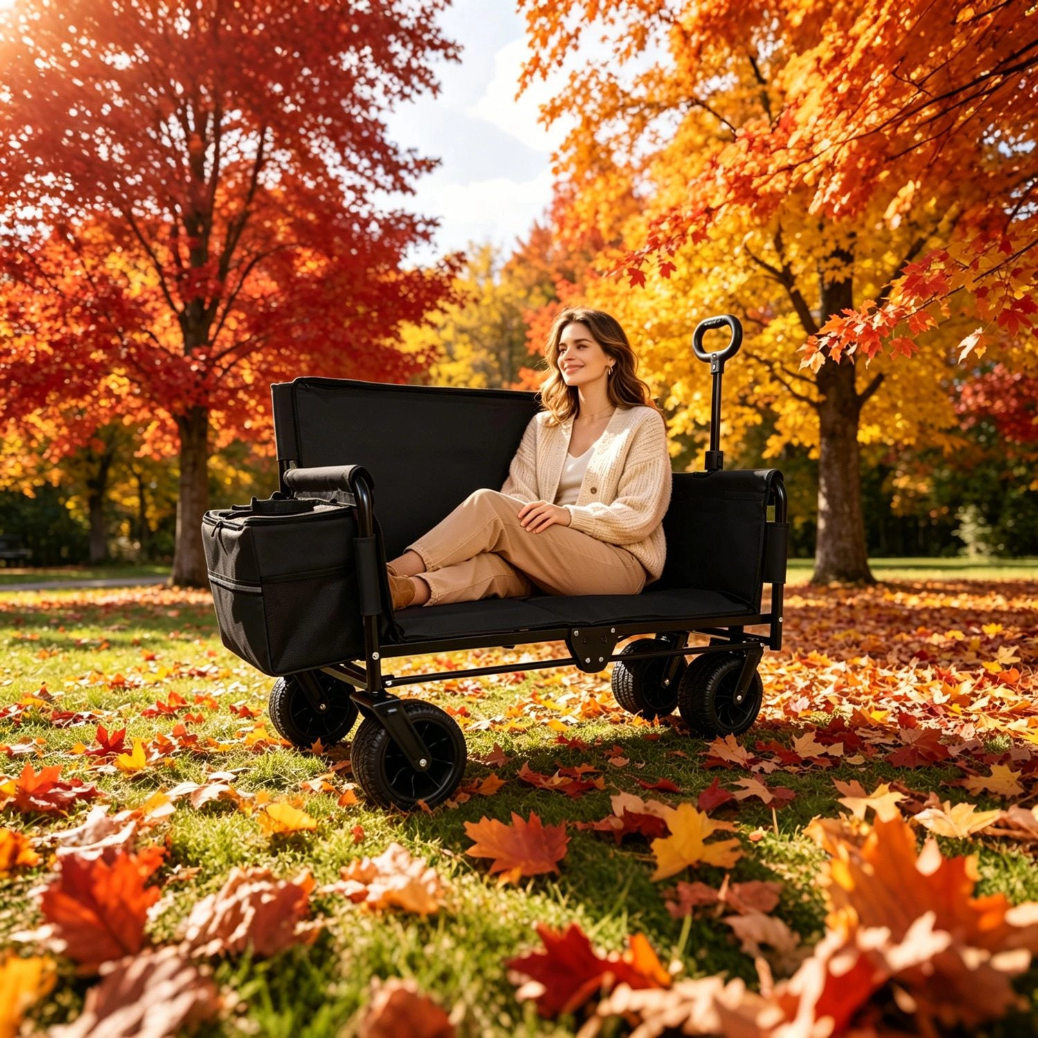 GBruno 3-in-1 Heavy-Duty Folding Wagon Cart