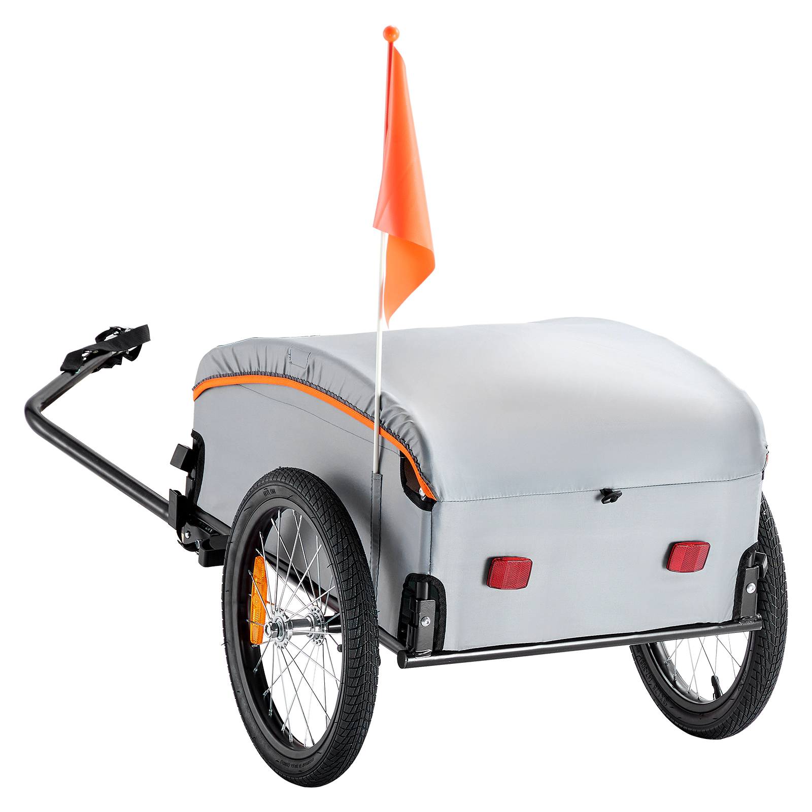 HONGGE Bike Cargo Trailer Capacity Heavy-Duty Bicycle Wagon Cart Foldable Compact Storage with Universal Hitch Bike