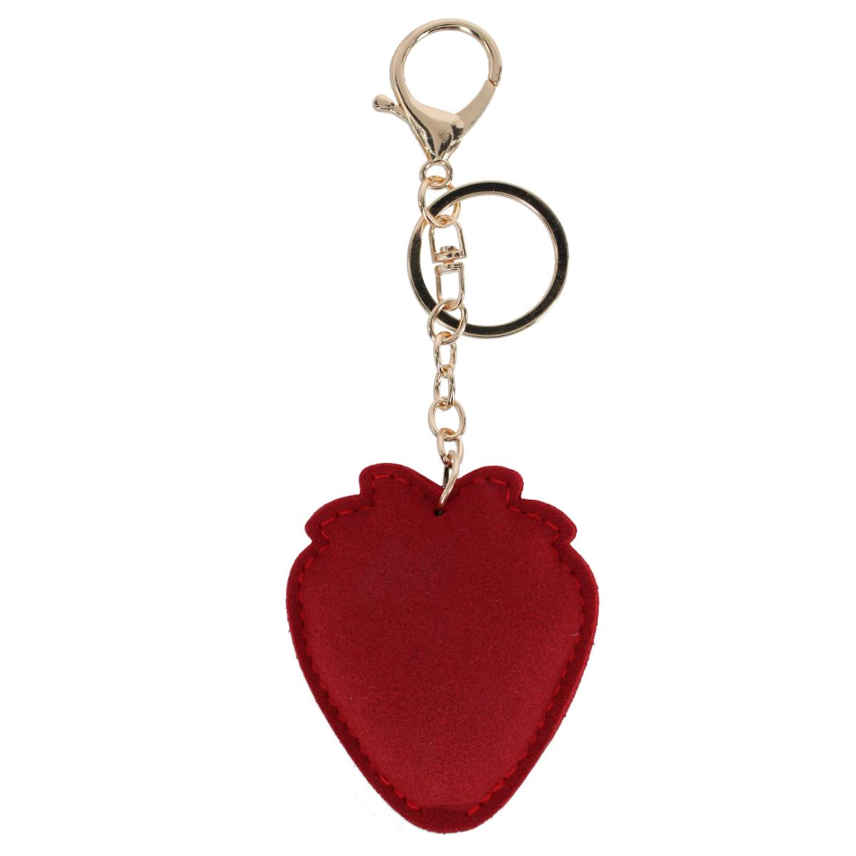 CTM® Women's Strawberry Shape Glittering Bag Charm