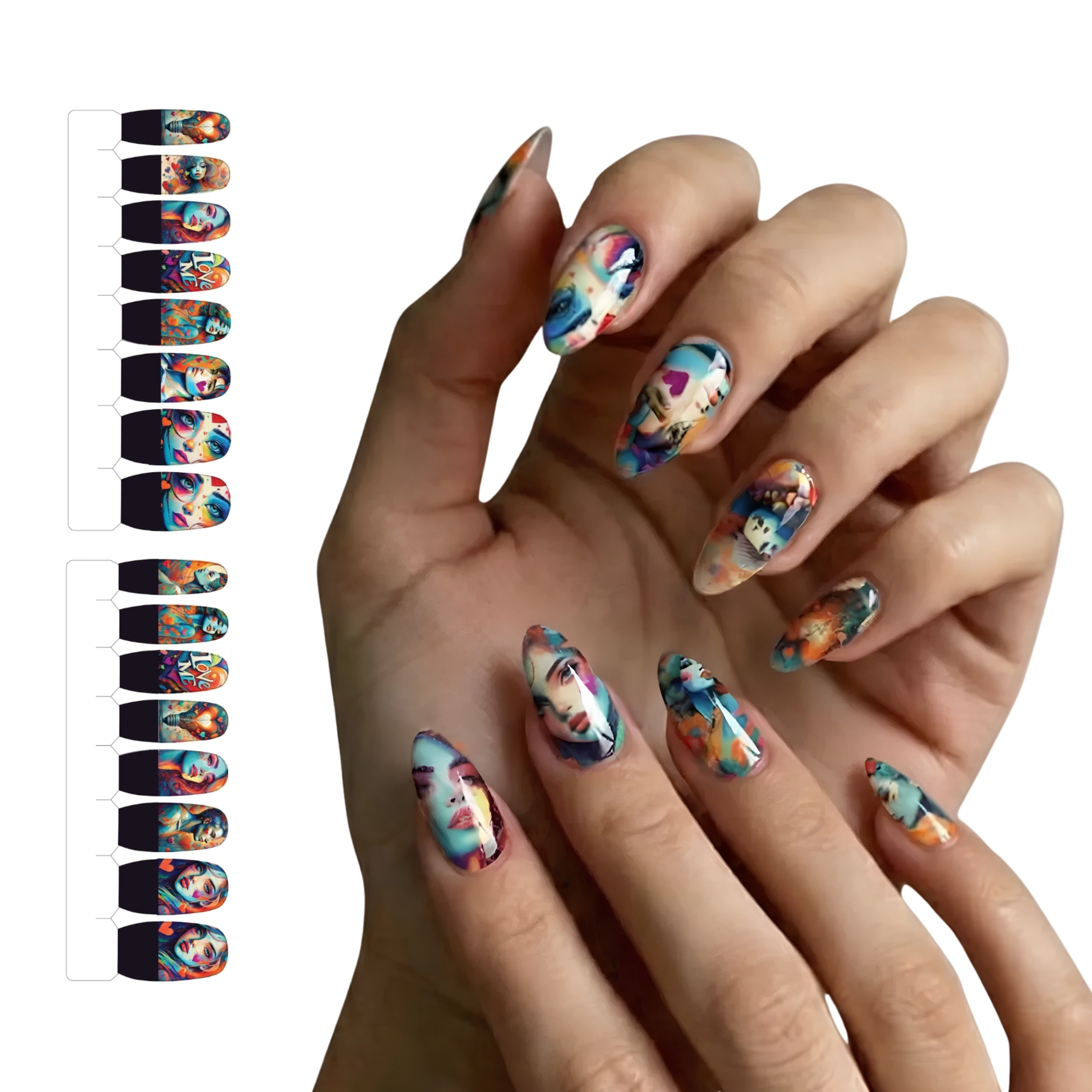 XPNail Women's 2-Pack Bundle of Nail Polish Strips Muse 16ct