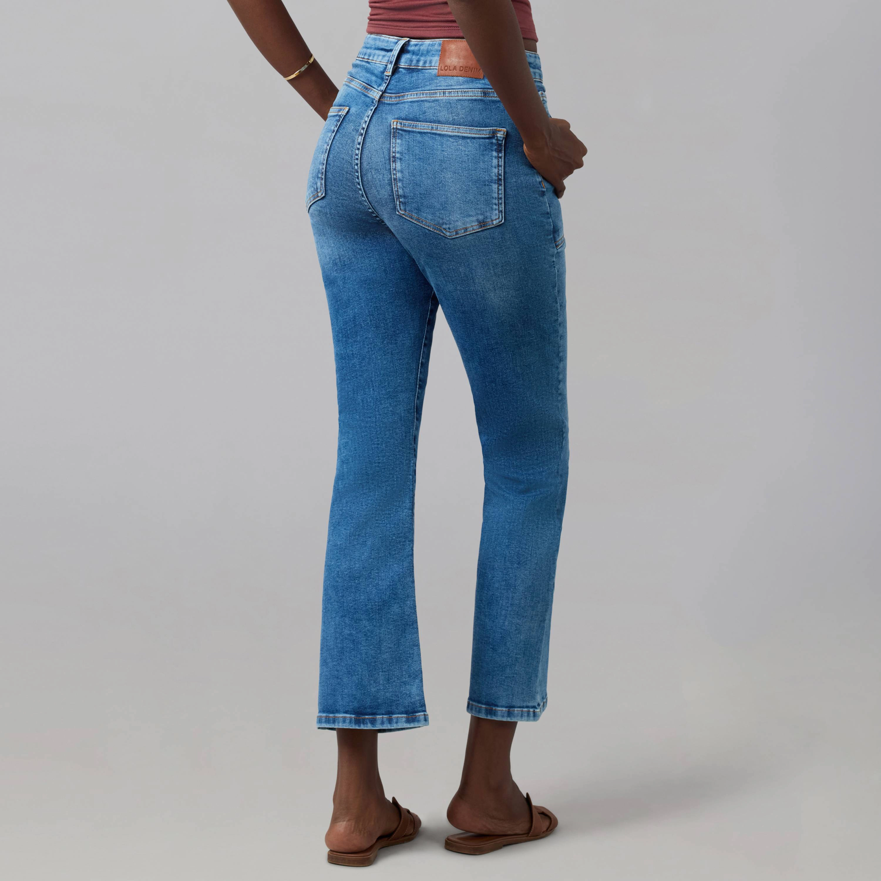 Lola Denim Womens Billie High Rise Bootcut Jeans