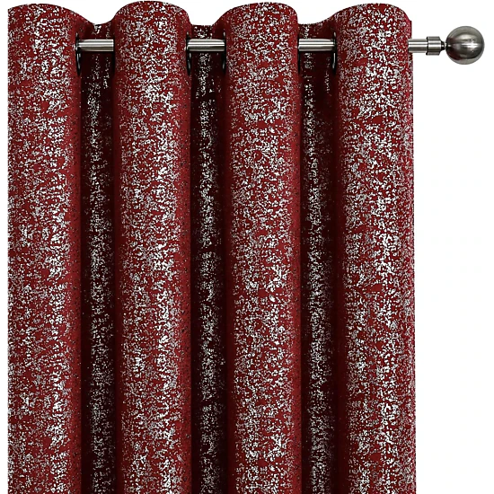 Kate Aurora 2 Piece Metallic Sparkle Thermal Grommet Blackout Curtain Panels
