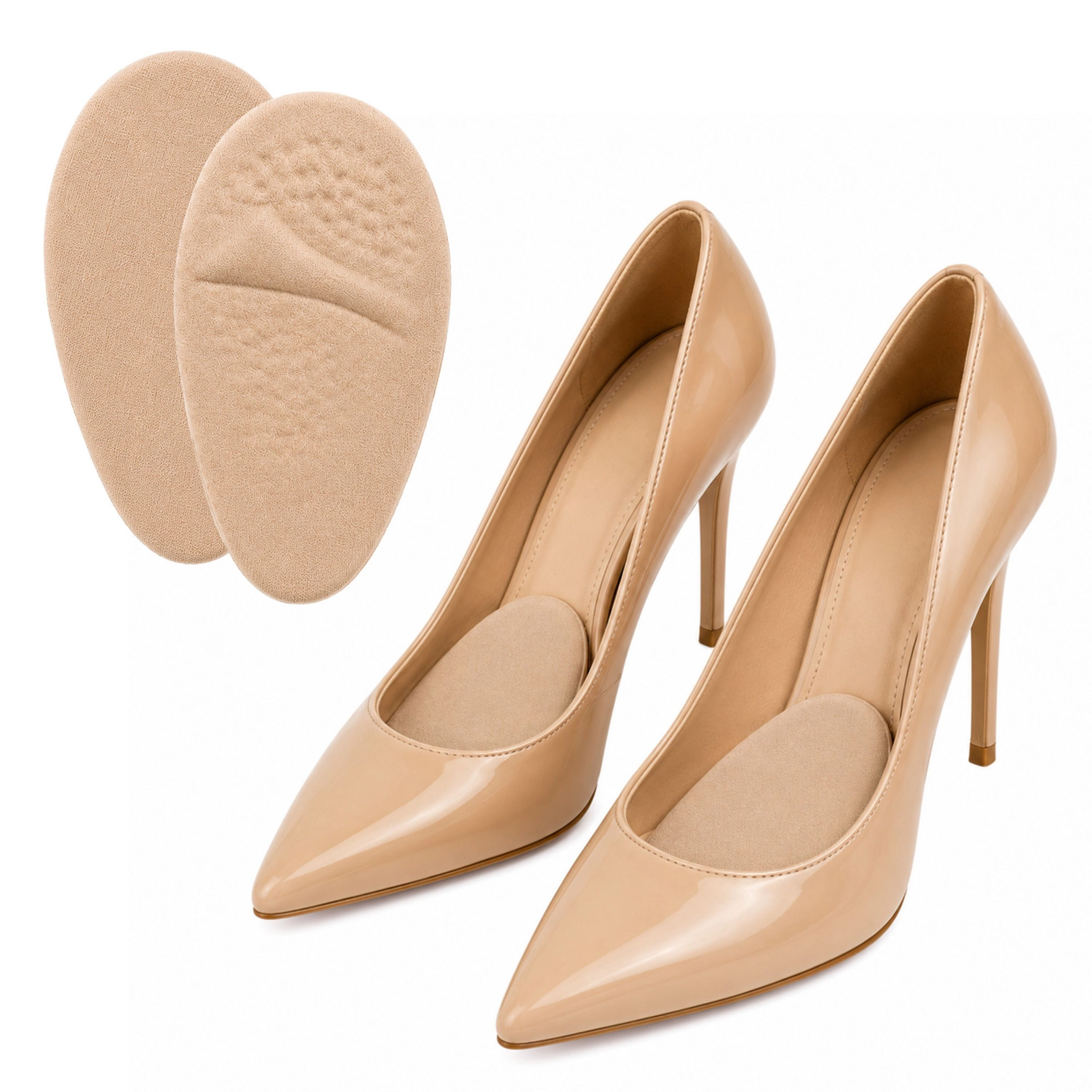LECHERY Women's 2-Pack Metatarsal Pads – Ball of Foot Gel Cushions for Shoes