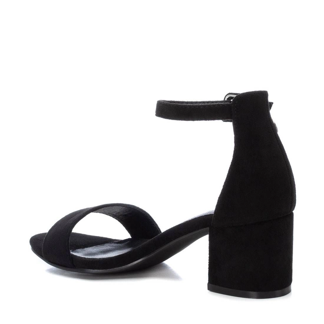 XTI Women's Gold Block Heel Sandals, Buckle Ankle Strap