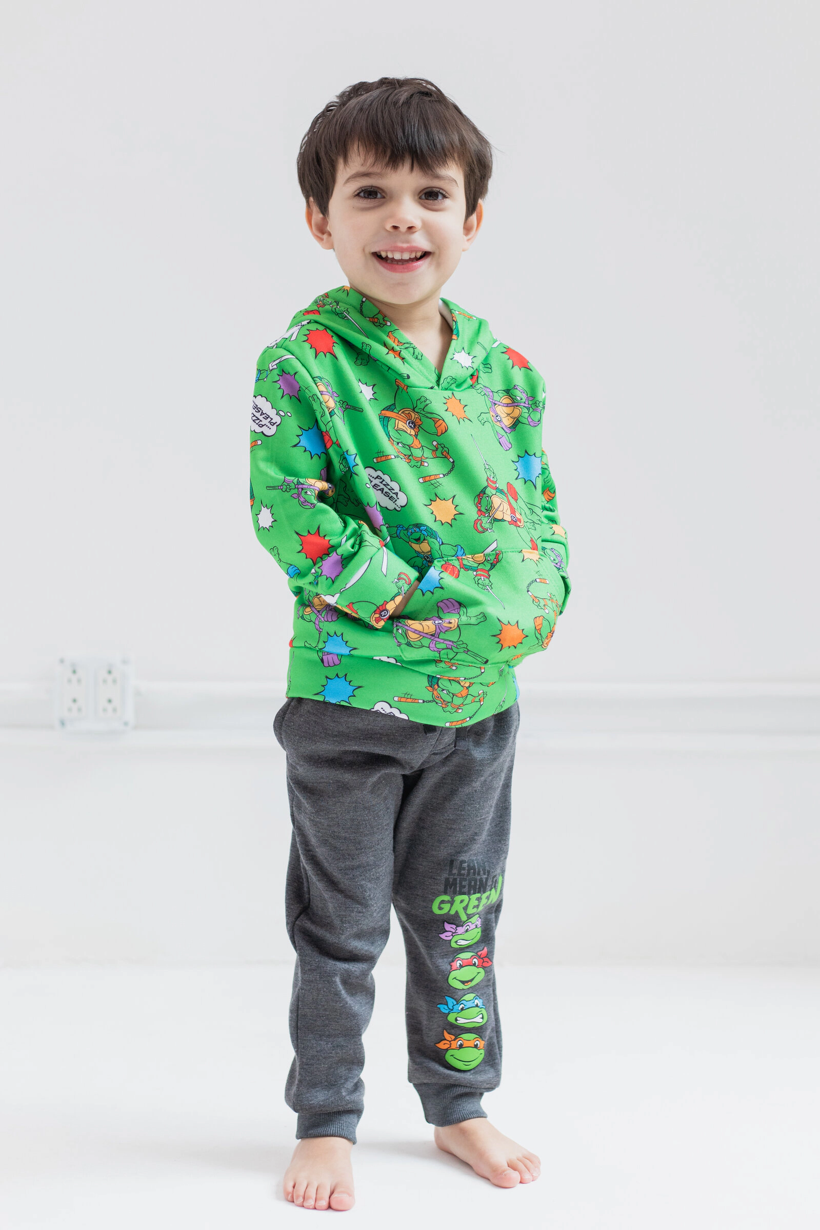 Teenage Mutant Ninja Turtles Boys' Fleece 2-Piece Hoodie and Pants Set