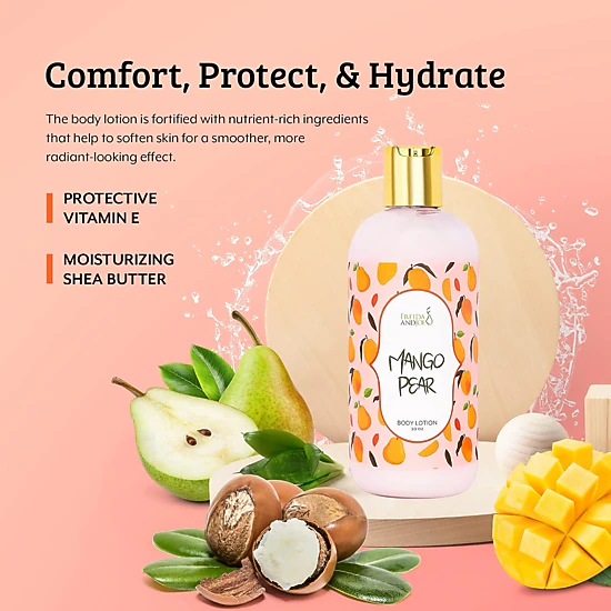 Freida and Joe Mango Pear Womens Deep Moisturizing Body Lotion In 10oz Bottle Valentine's Gift