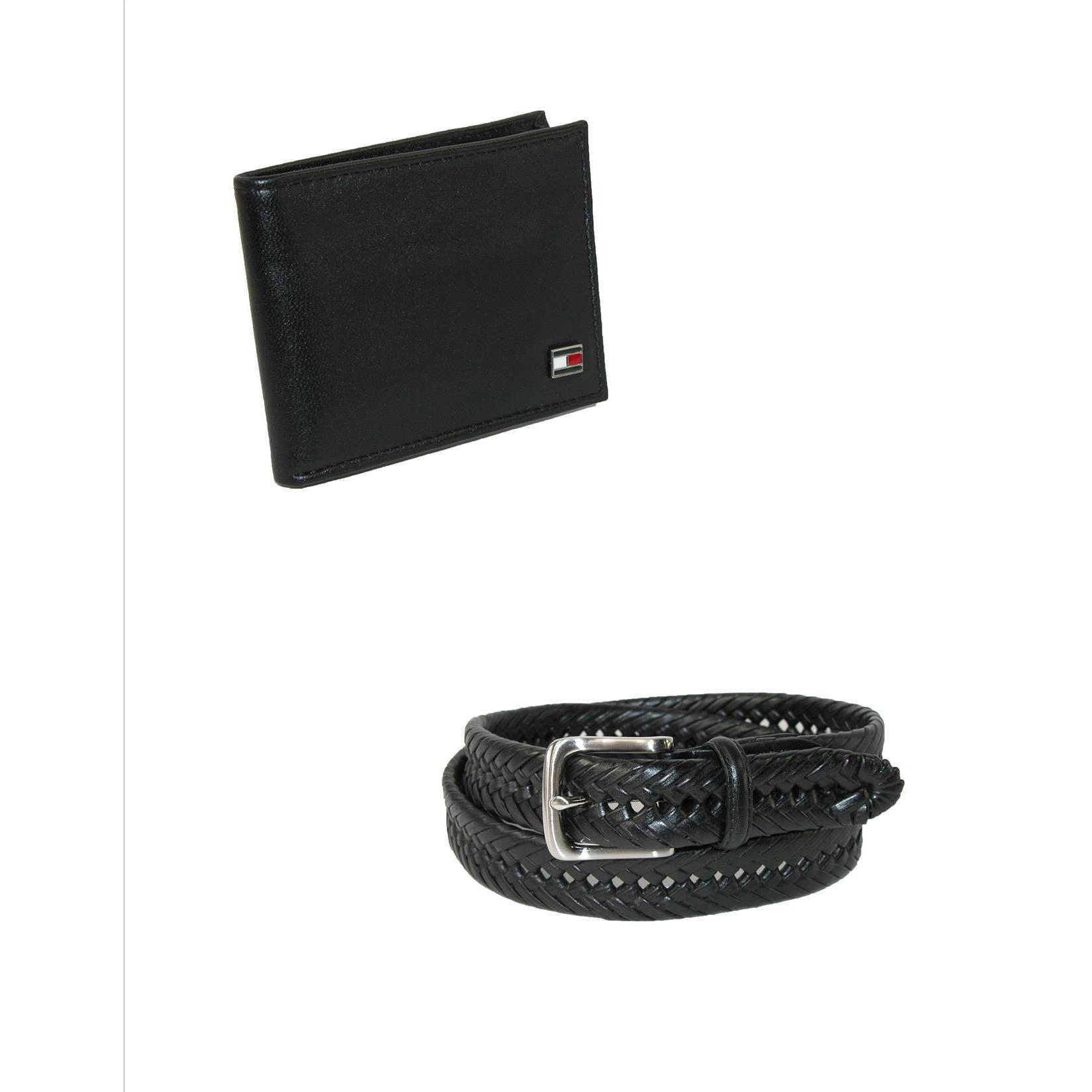Tommy Hilfiger Men's Dress Belt and Bifold Wallet Gift Set