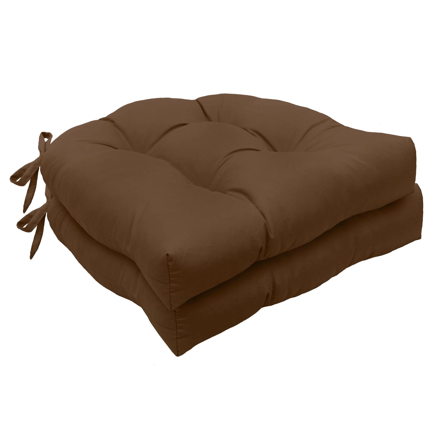 Habitat Tufted Ultra Soft Comfortable Chair Pad Pack of 2 Each 15" X 15