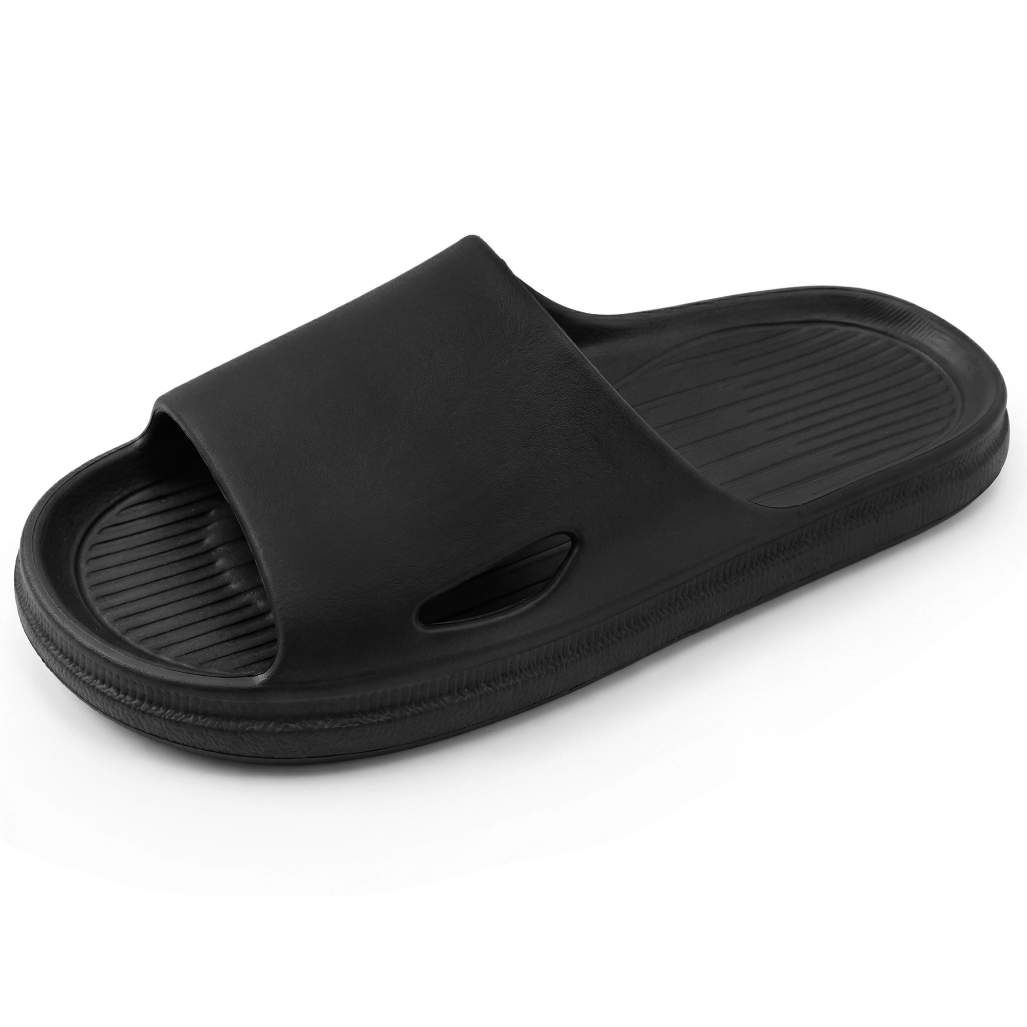 BLISSFUL STEP Women Non-Slip Flip Flops for Shower Bathroom Pool Slippers