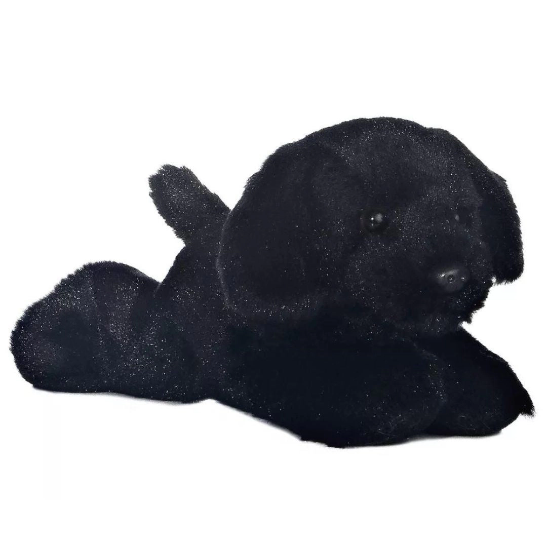 Aurora Mini Flopsie Blackie Black Labrador Dog 8-Inch Stuffed Animal Plush