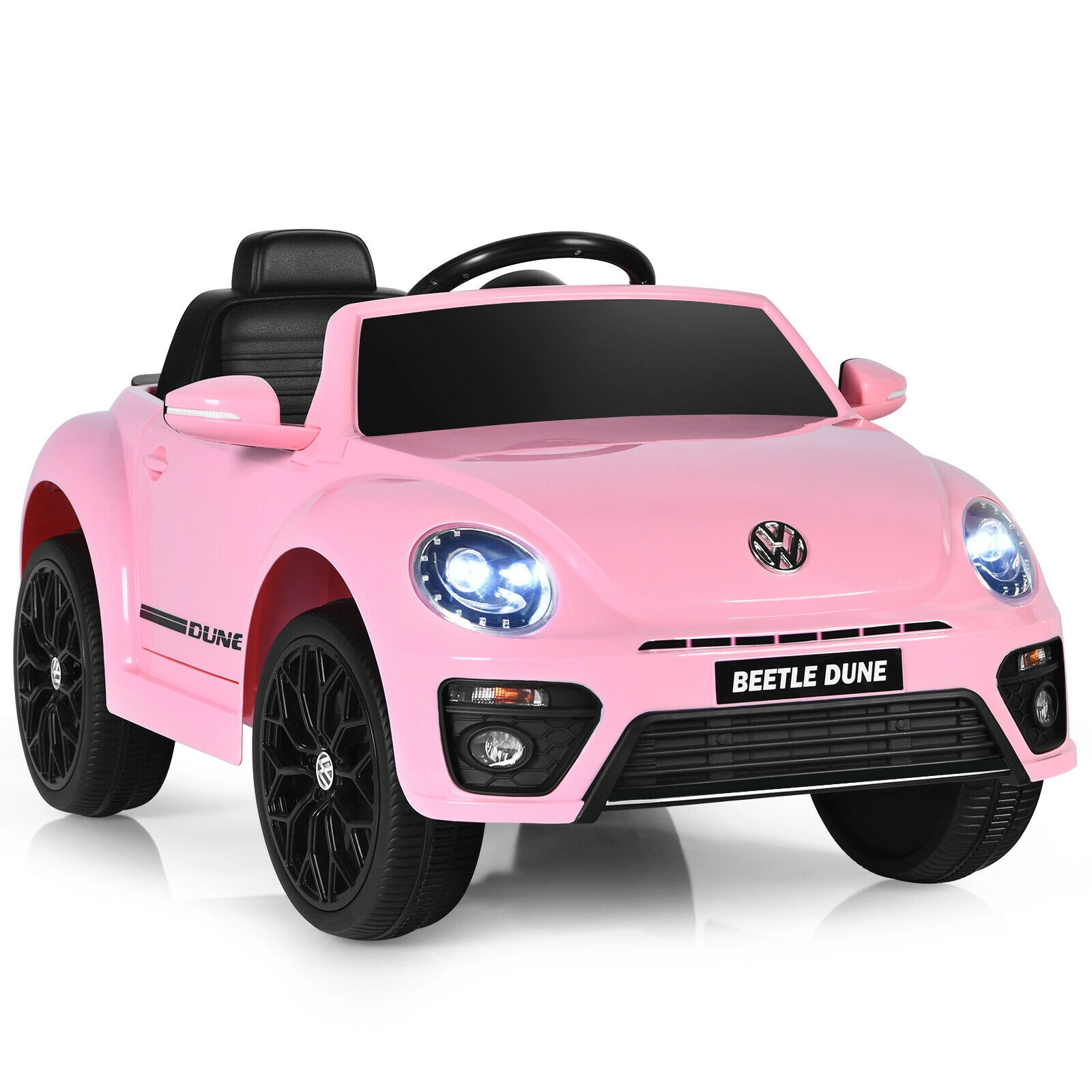 Glintex 12V Kids Ride-On Car with Bluetooth FM and Opening Doors