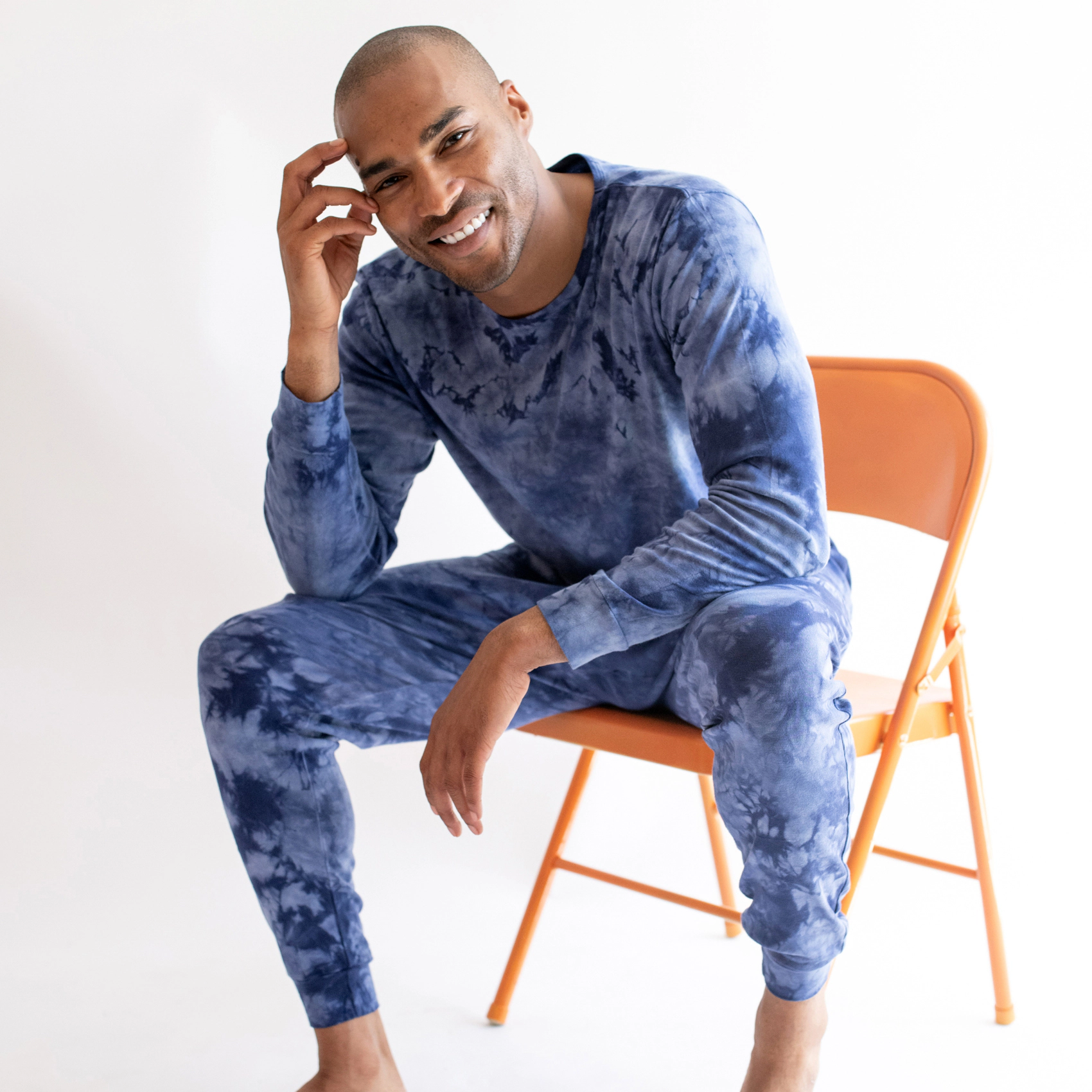 Leveret Men's 2-Piece Cotton Snug Fit Tie Dye Mix Pajama Set