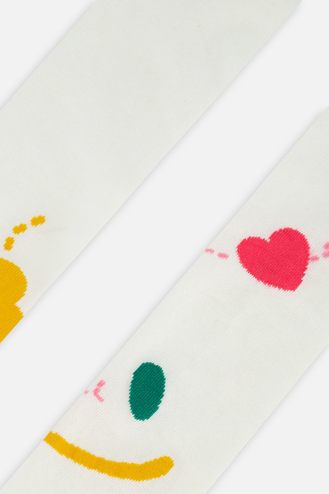 Deux par Deux Girls Graphic Detail Knit Tights