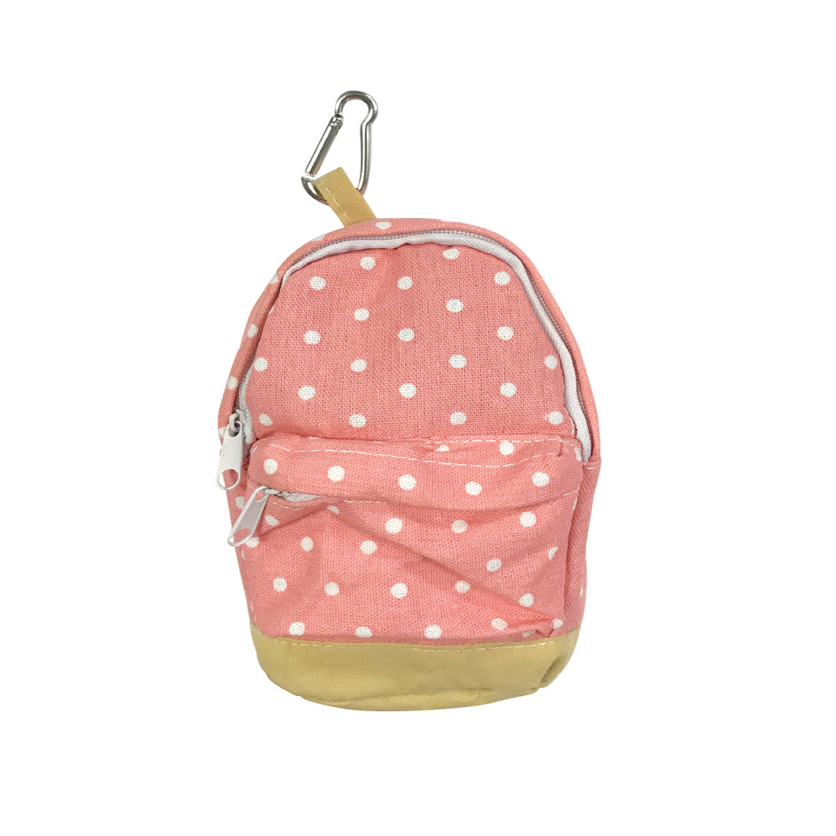 Wrapables Mini School Bag Coin and Wallet Pouch, Pink