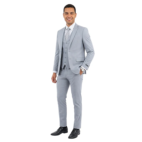 ZeGarie Men’s Slim Fit 3 Piece 4 Way Stretch Suit Set