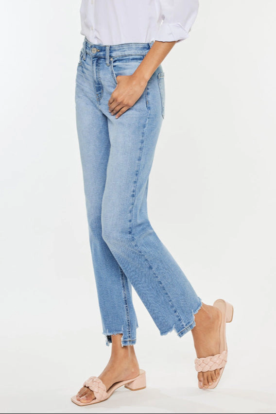 KanCan Women's Essentials High Rise Straight Jeans Breanne