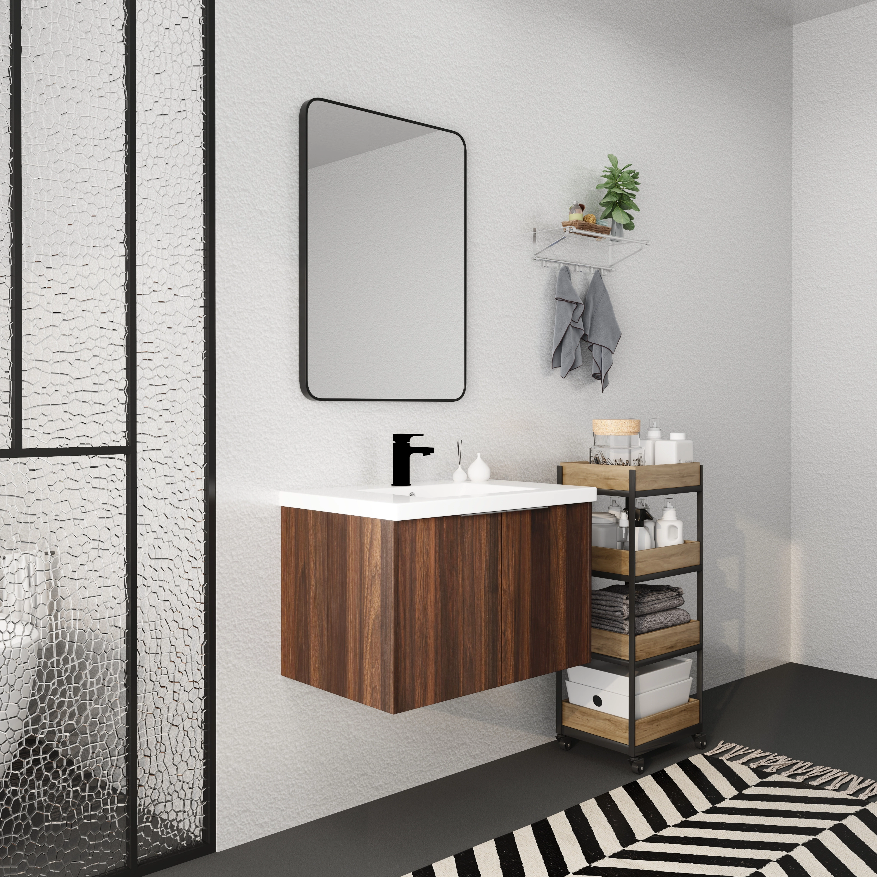 ELEMENT ACE Compact Plywood Bathroom Storage Cabinet