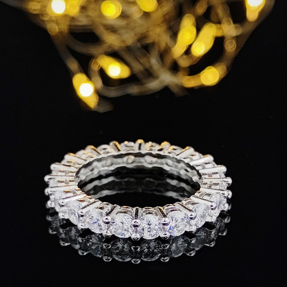 14K Gold Plated Cubic Zirconia Stackable Statement Ring