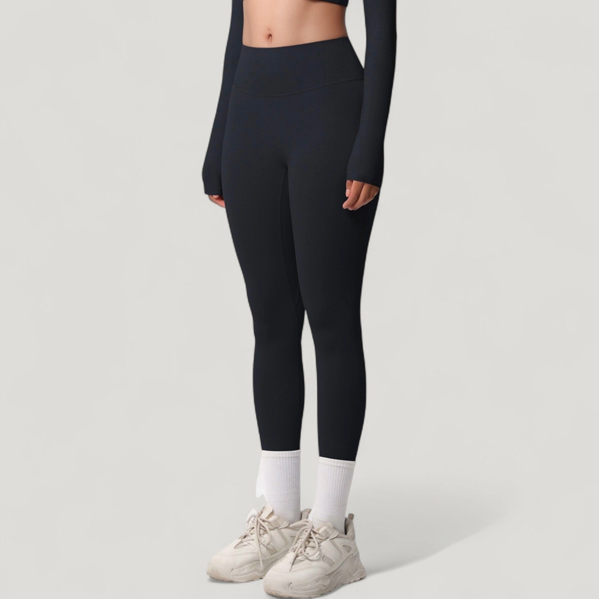 Anna-Kaci Active Women's High Waist Leggings with Side Pockets and Seamless Stretch Fabric for Everyday Wear