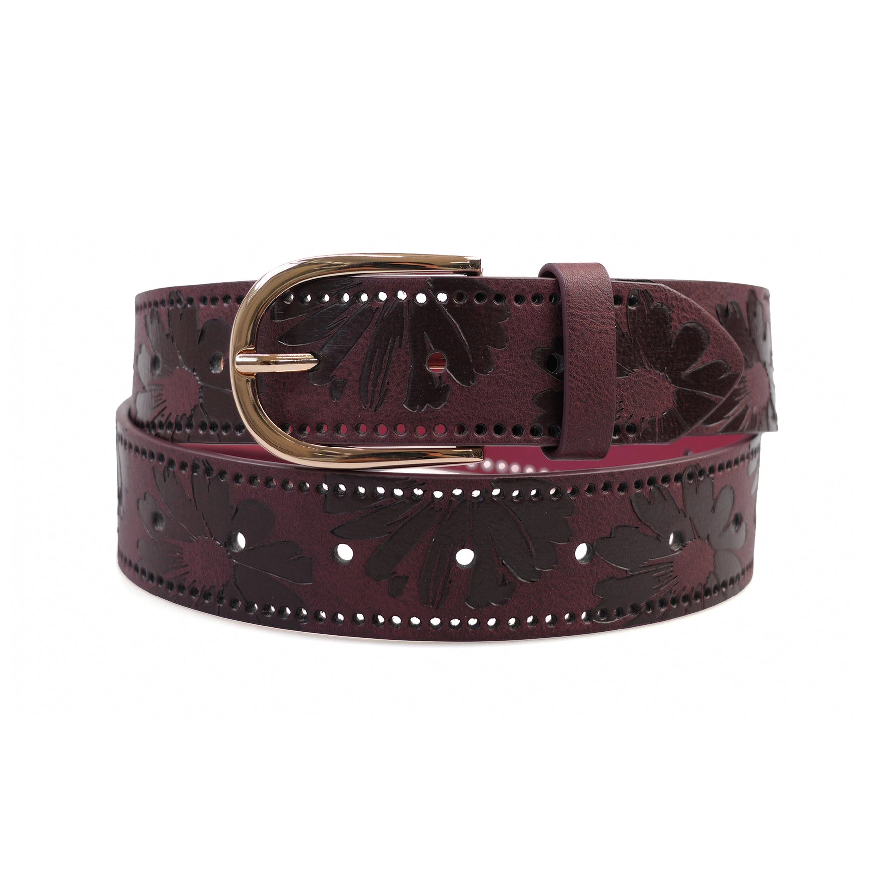 AGP PARIS Burgundy Women's Belt