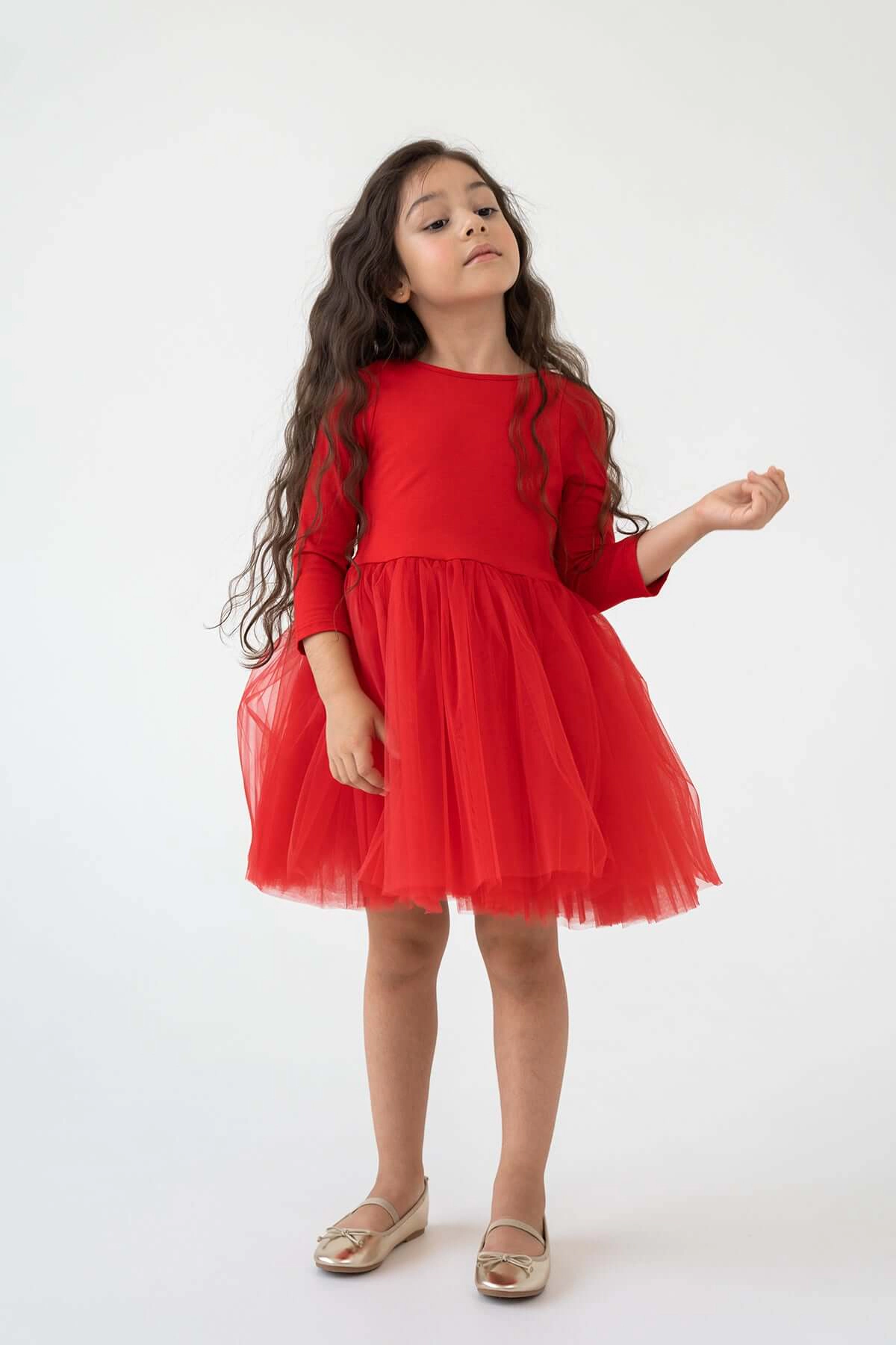 Mini Celebrities Girls Red Love Tutu Dress