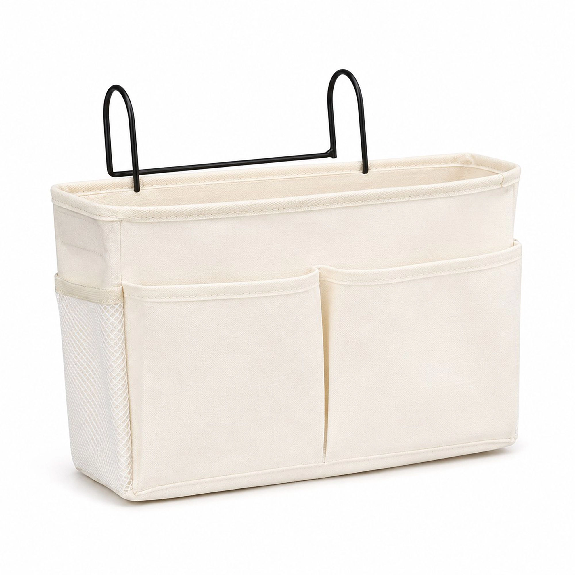 Alilang Women Hanging Bedside Storage Caddy with Hooks and Multiple Pockets Bed Rail Organizer