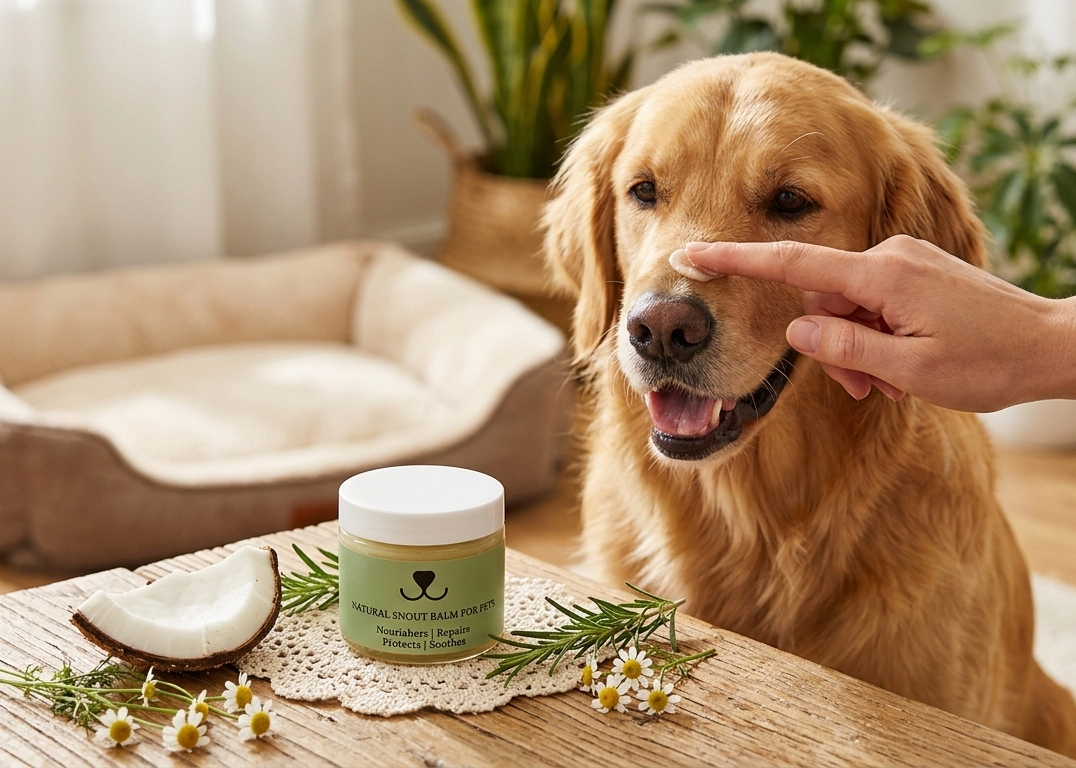 Lizush  Natural Snout Balm for Pets - Non-Toxic, Fragrance-Free, Repairing Moisturizer