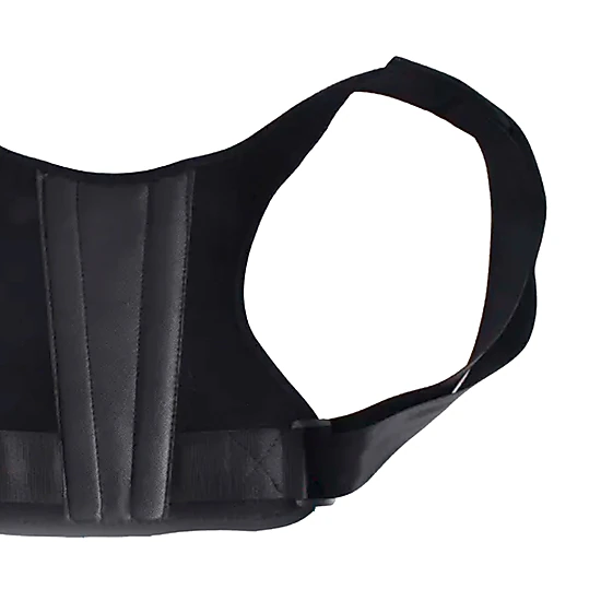 Pursonic Unisex Adjustable Back Support Posture Corrector Brace with Shoulder Alignment Bar