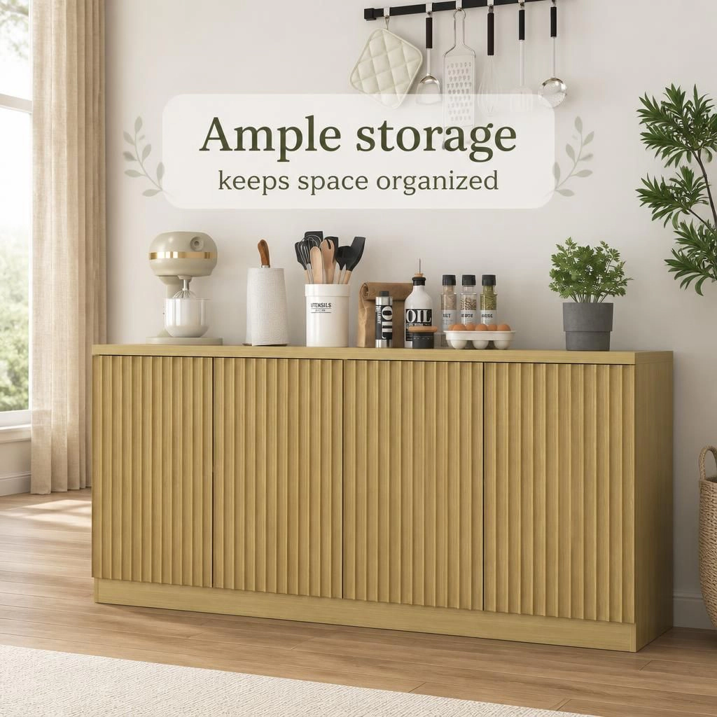 GOODSILO Functional Storage Sideboard Buffet Console