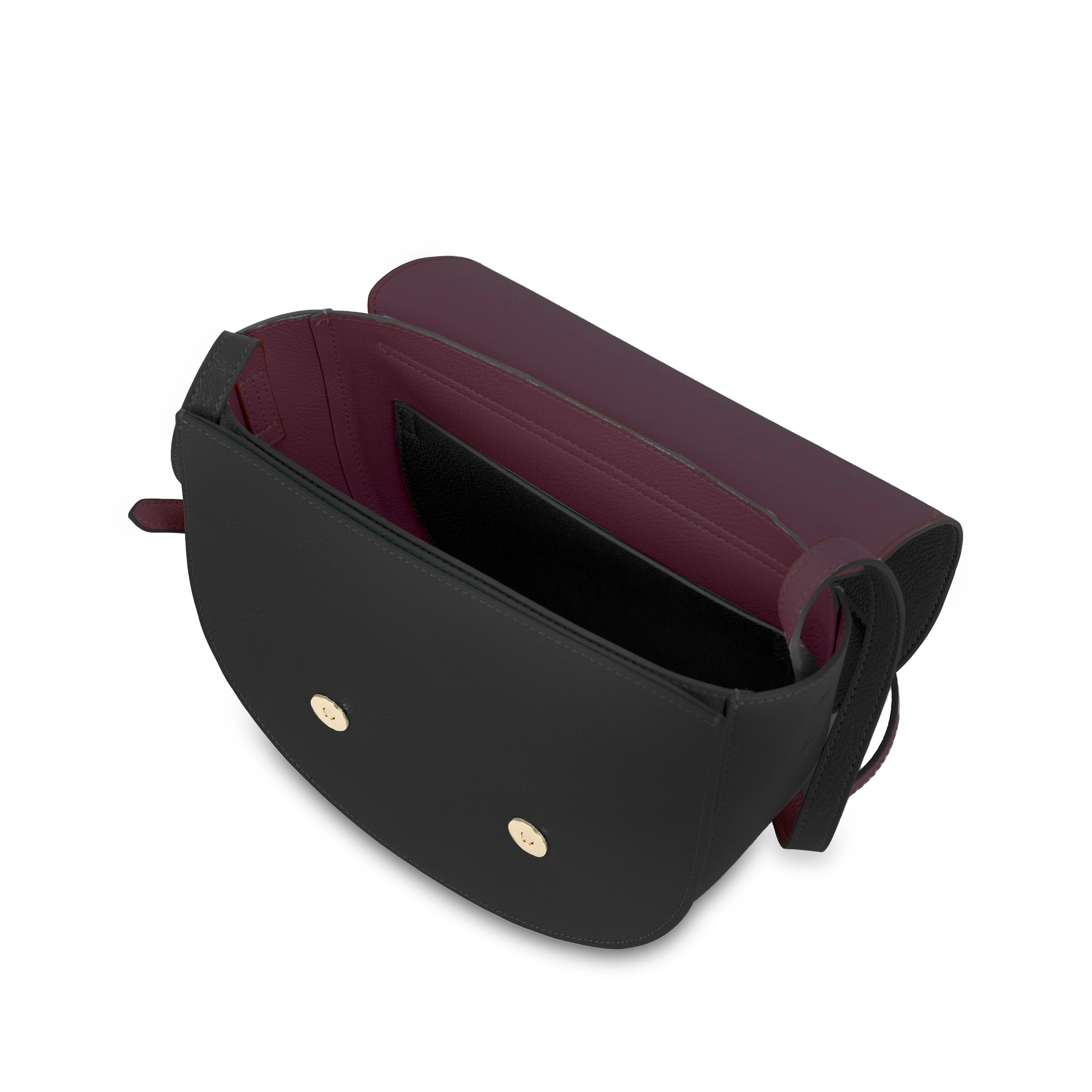 Campo Marzio Roma 1933 Women's Christina Saddle Bag With Magnetic Button Closure