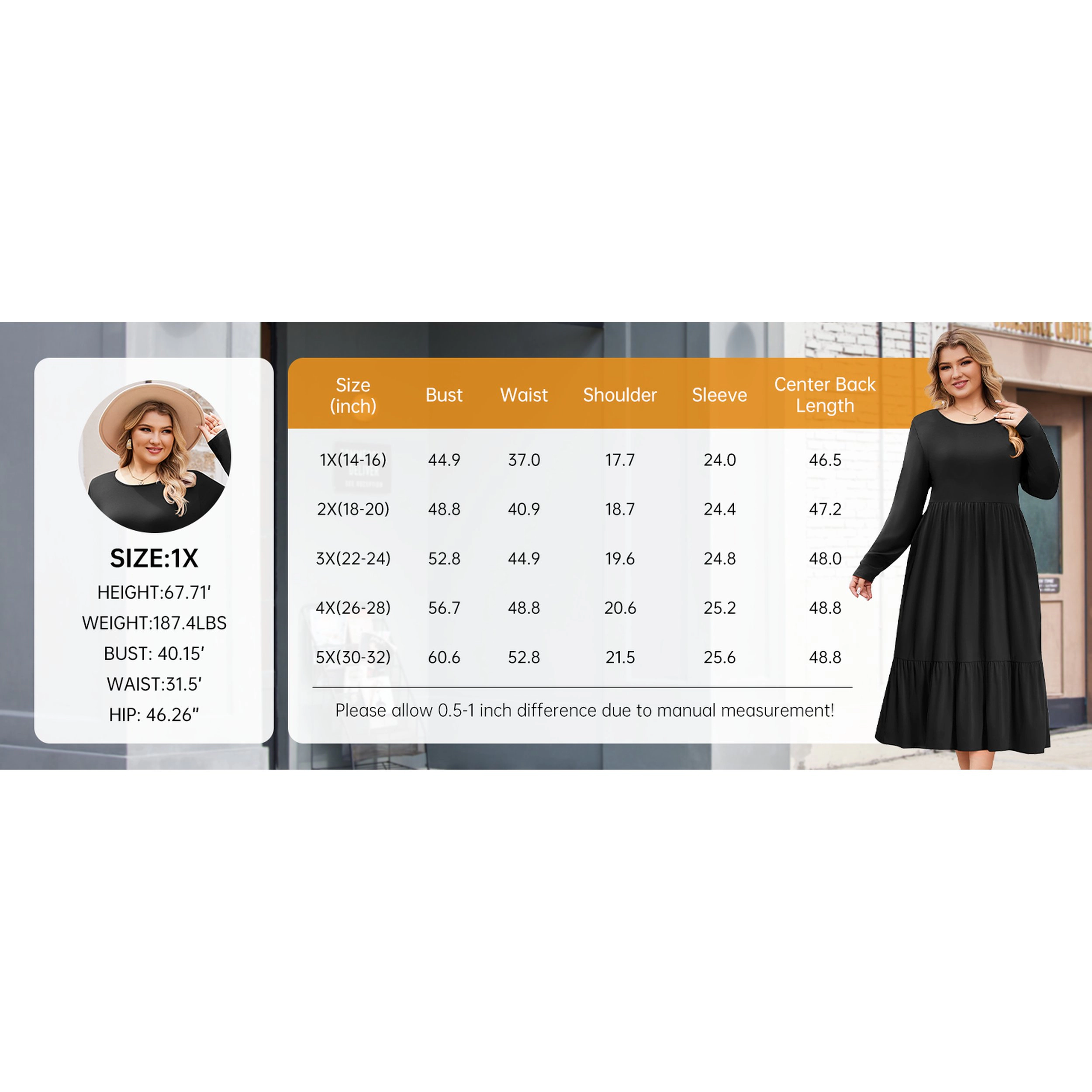 Zeagoo Women's Round Neck Long Sleeve Maxi Dress