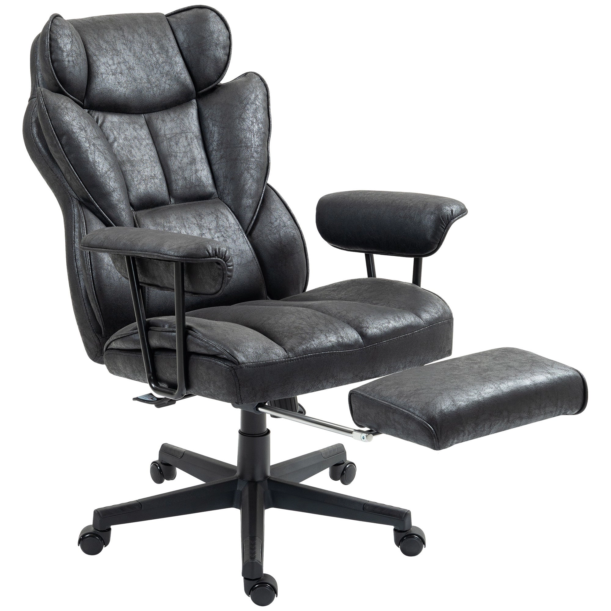 Platinum-Level Office Chairs Massage Executive Office Chair Big And Tall With Heat 6 Vibration Points Lumbar Support