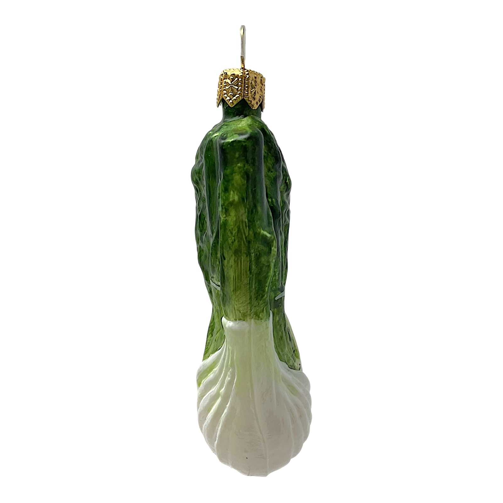 Pinnacle Peak Trading Company Fennel Polish Glass Christmas Ornament Food Herb Vegetable Decoration Set of 2