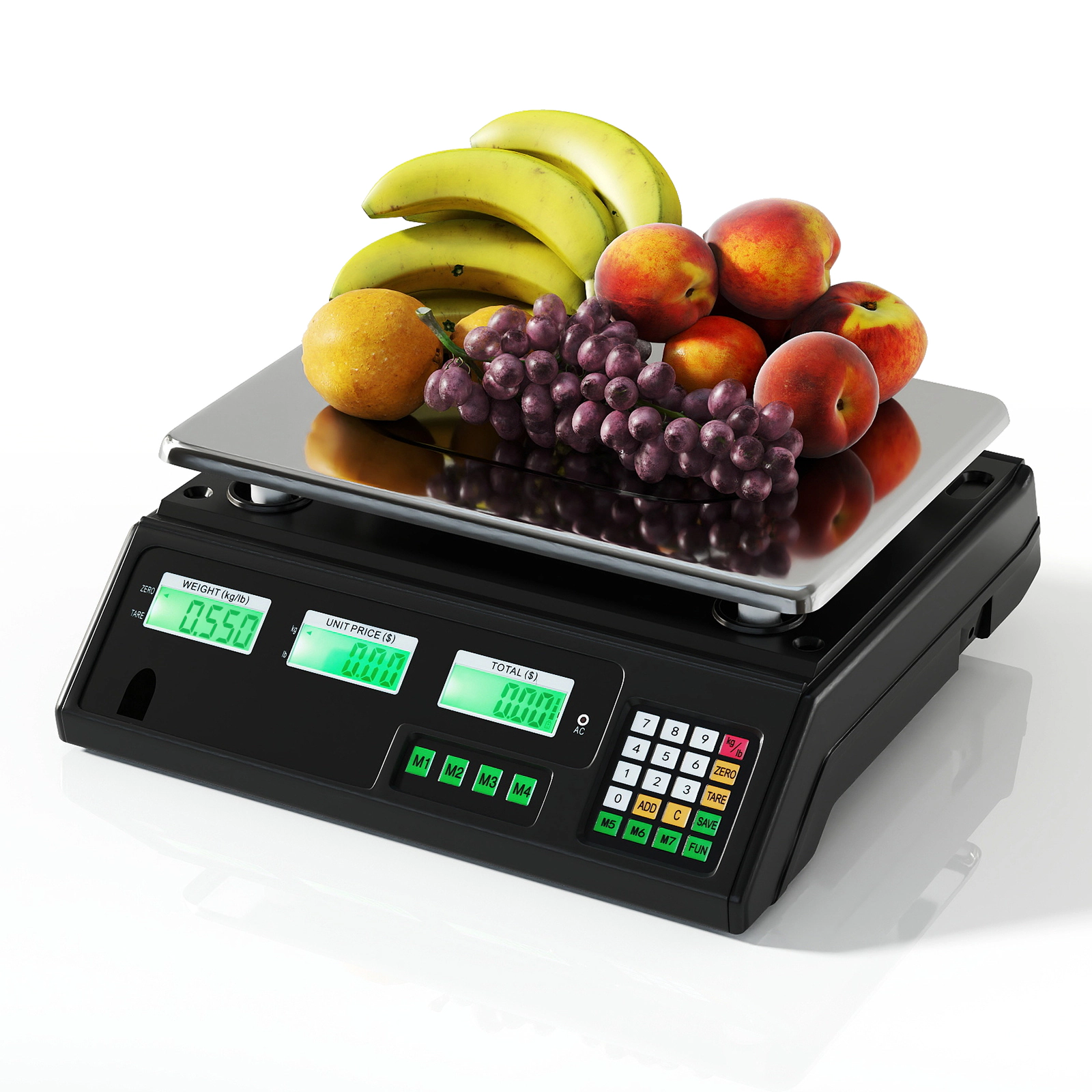 SUGIFT 88 lb Price Computing Scale Black Digital Commercial Food Scale with Counting