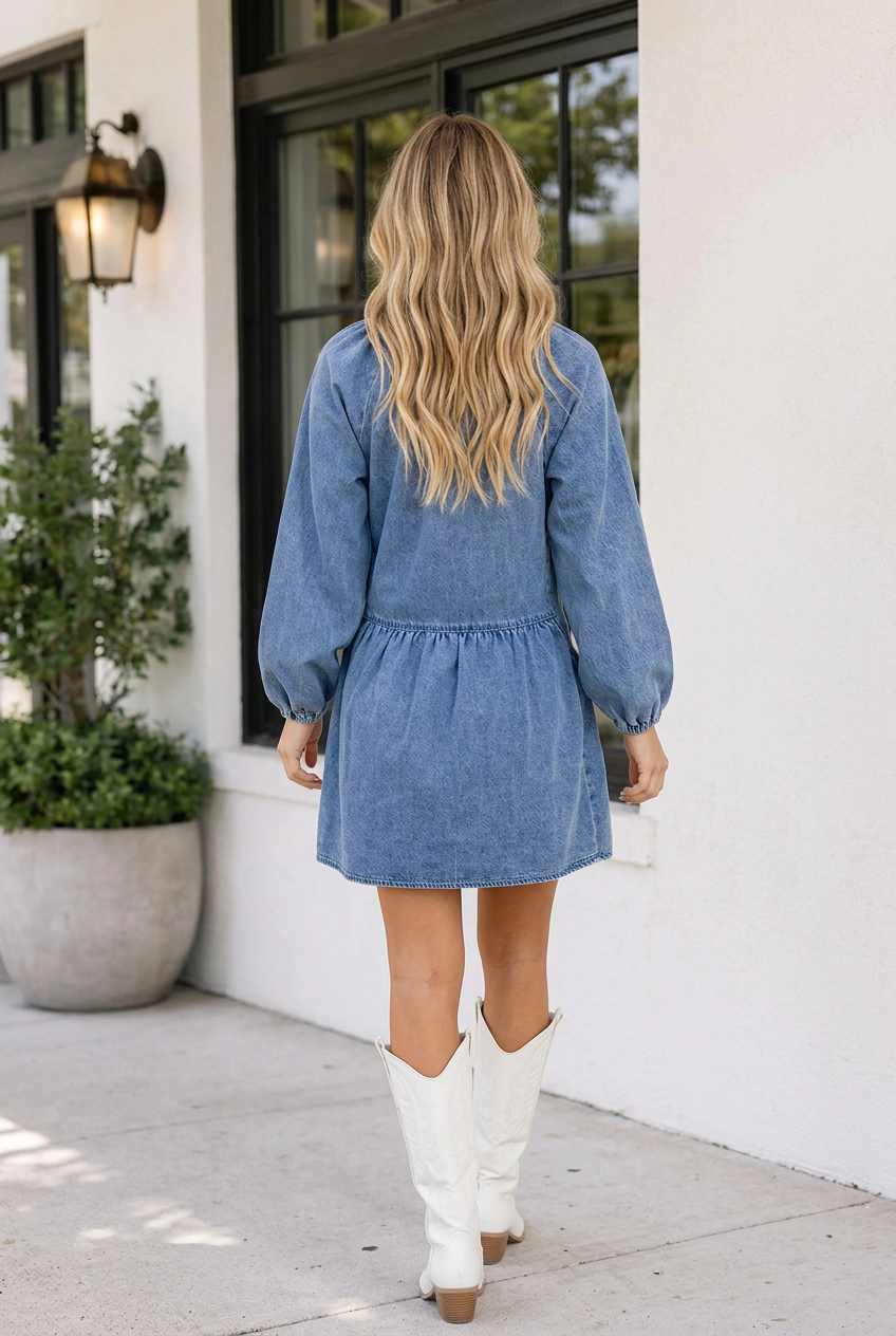 Threaded Pear Women's Ellen Loose Mini Dress