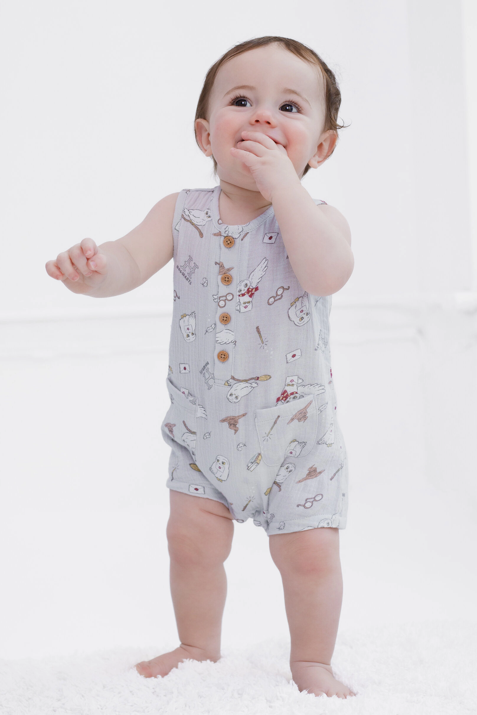 Harry Potter Hedwig Baby Sleeveless Gauze Romper