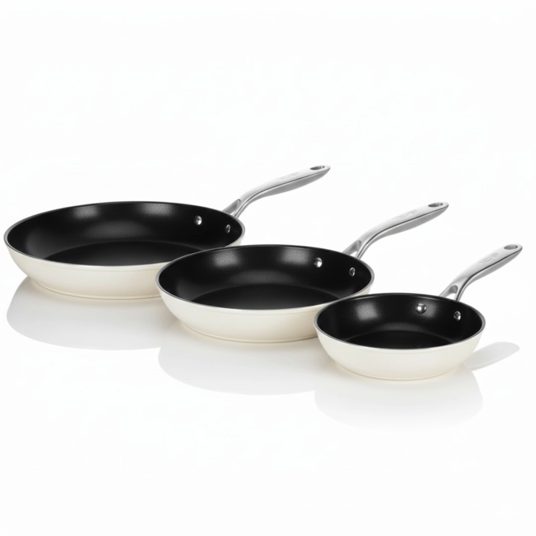 TECHEF - ValenCera - 8", 10", & 12" Ceramic Nonstick Frying Pan Set