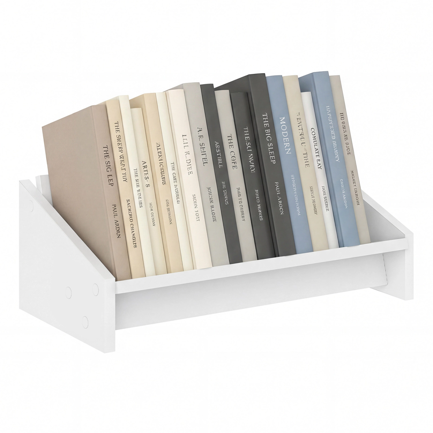 LJG Wooden Tilting Bookcase Small Desktop Bookshelf Organizer for Magazines