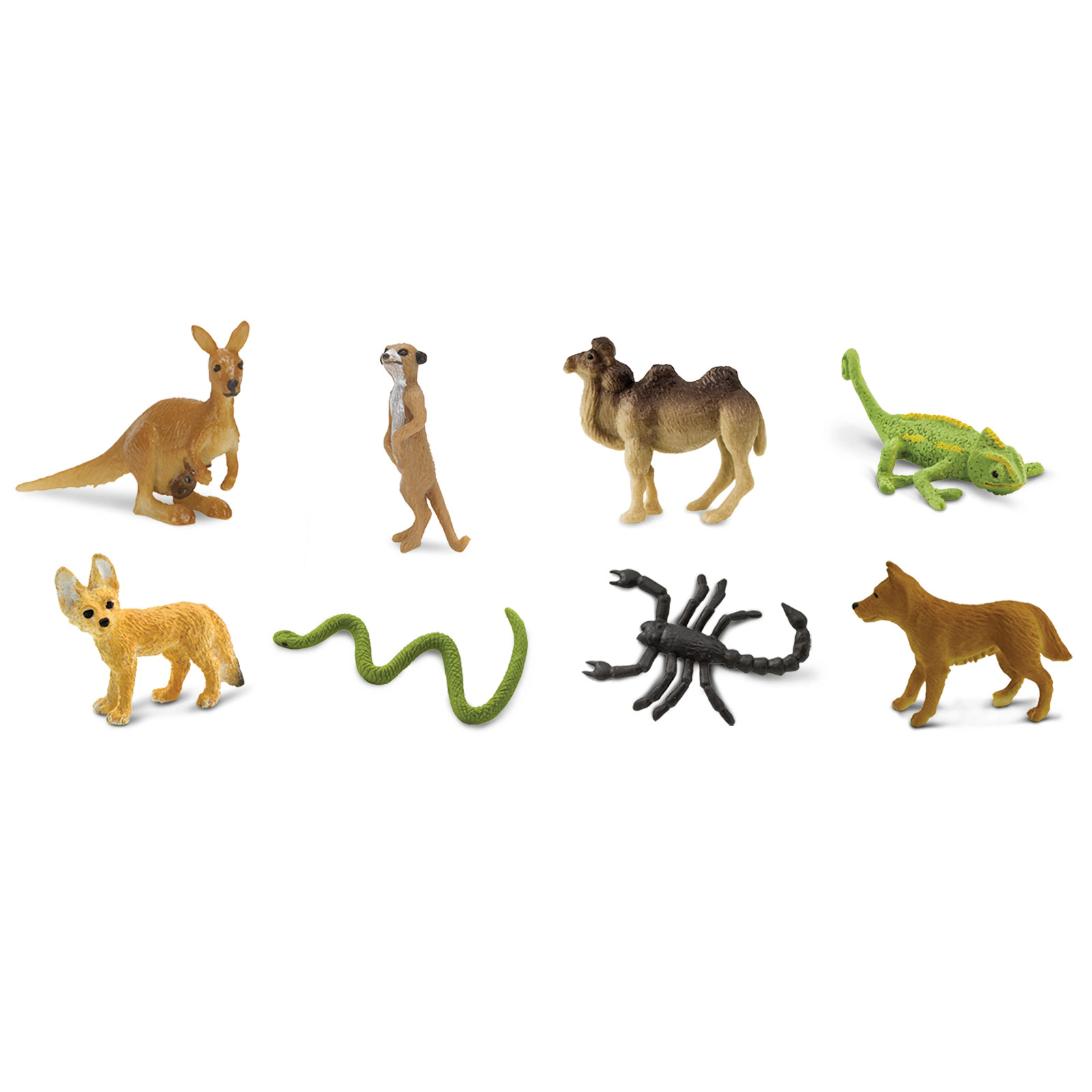 Safari Ltd. - Desert Fun Pack - 8 Mini Toy Figurines for Kids