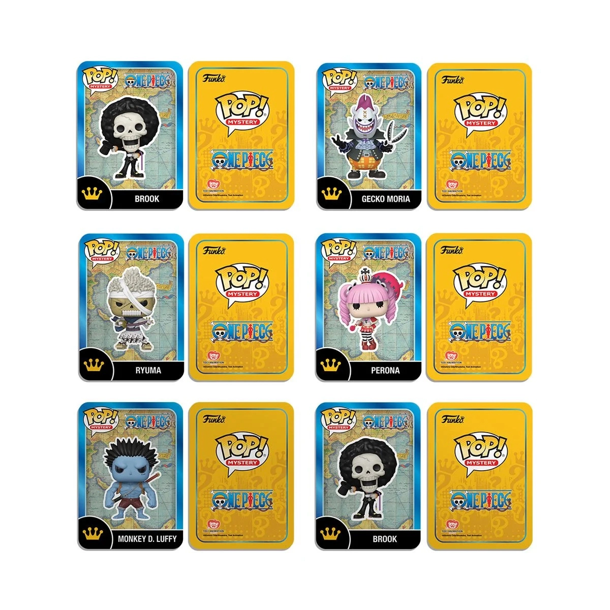 Funko Pop! One Piece Mystery Figure Case of 6