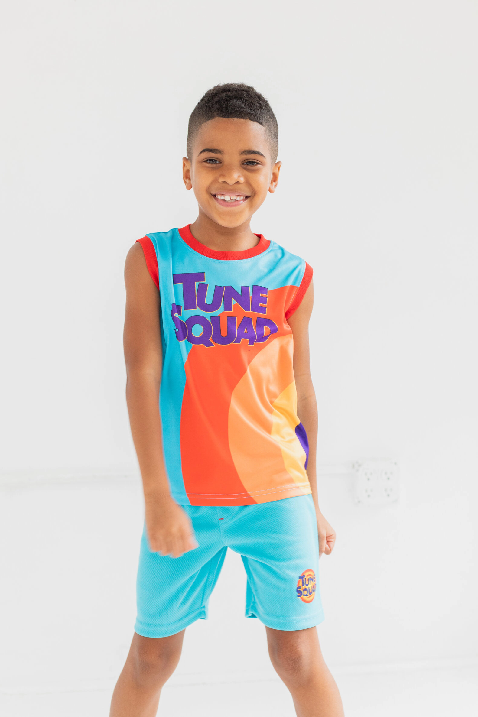 Looney Tunes Space Jam Boys' 2-Piece Athletic Tank and Shorts Set