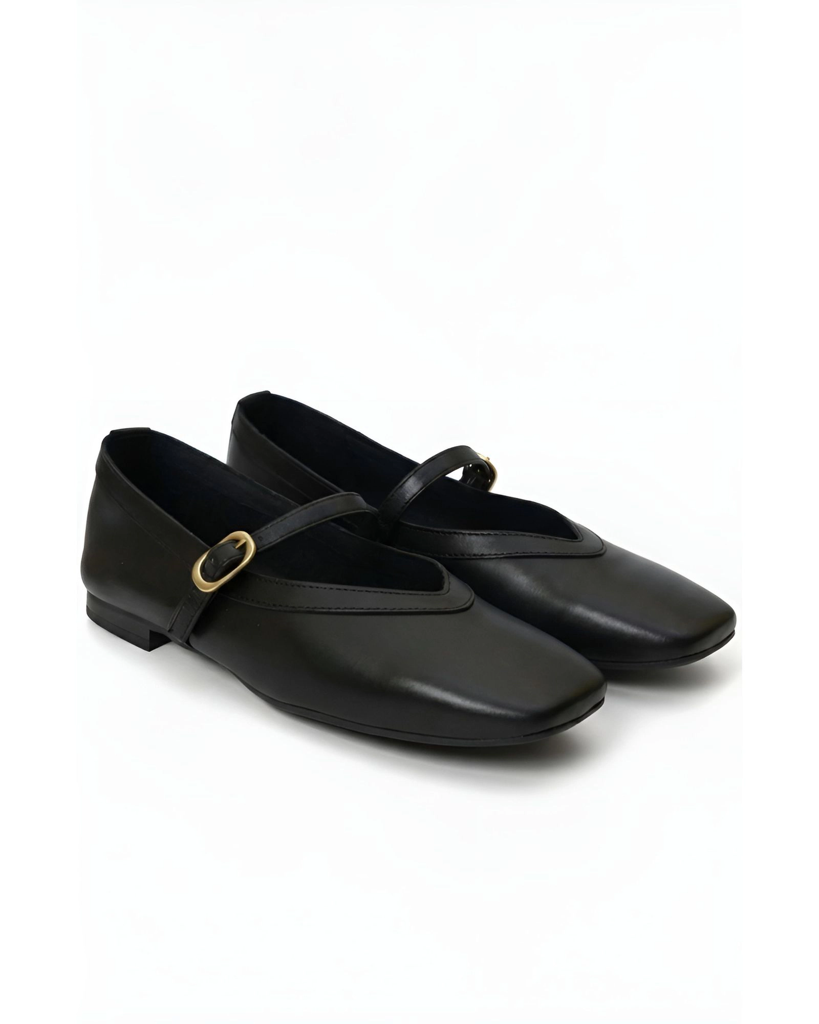 Menina Step Womens Greta Leather Mary Jane Flat