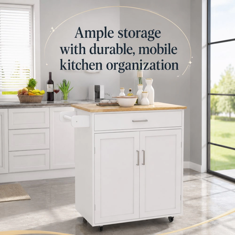 ELEMENT ACE Compact Mobile Kitchen Island Cart