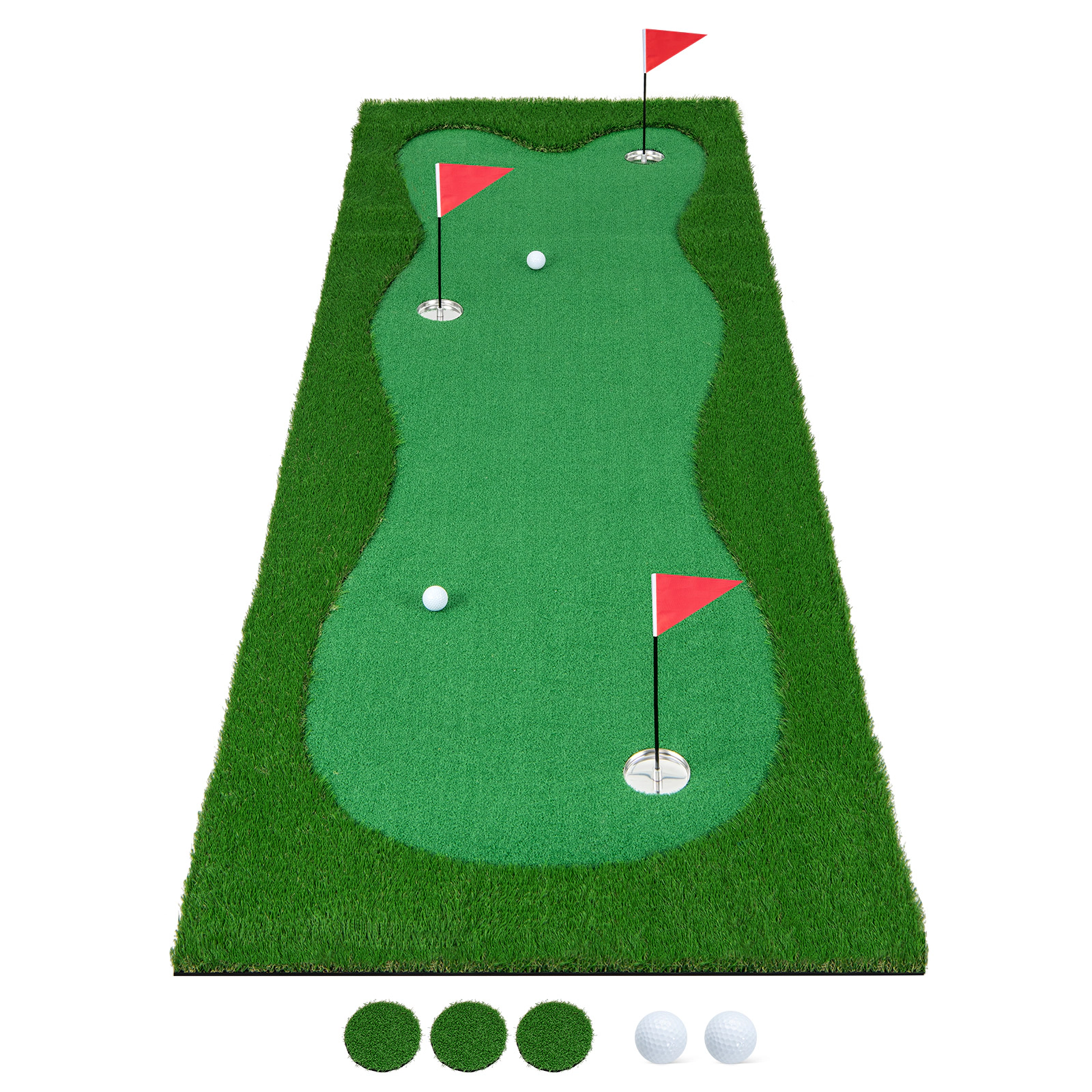 LJG Golf Putting Green with Realistic Artificial Grass Turf