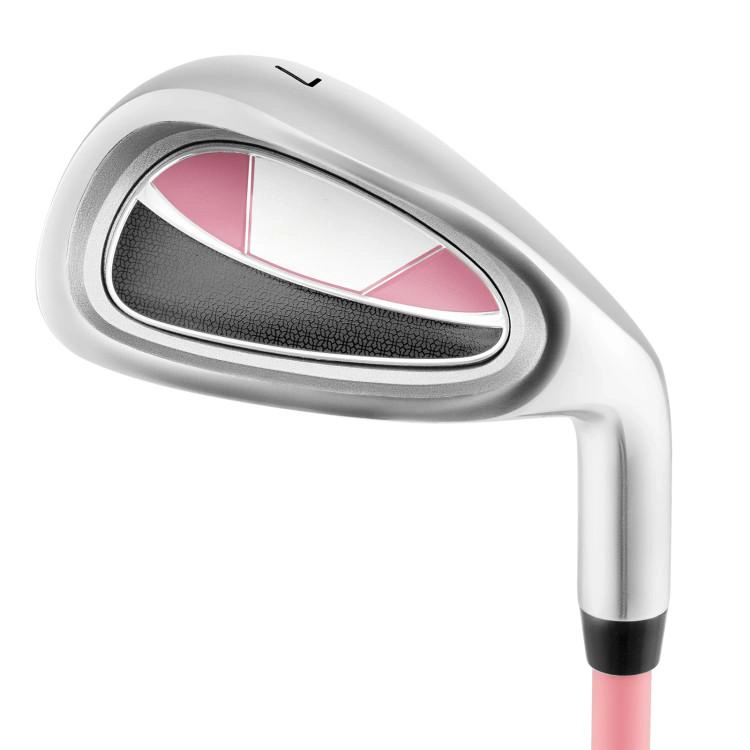 SUGIFT Pink Fiberglass Shaft and Headcover for Ages 11-14 Junior 7 Iron Golf Club
