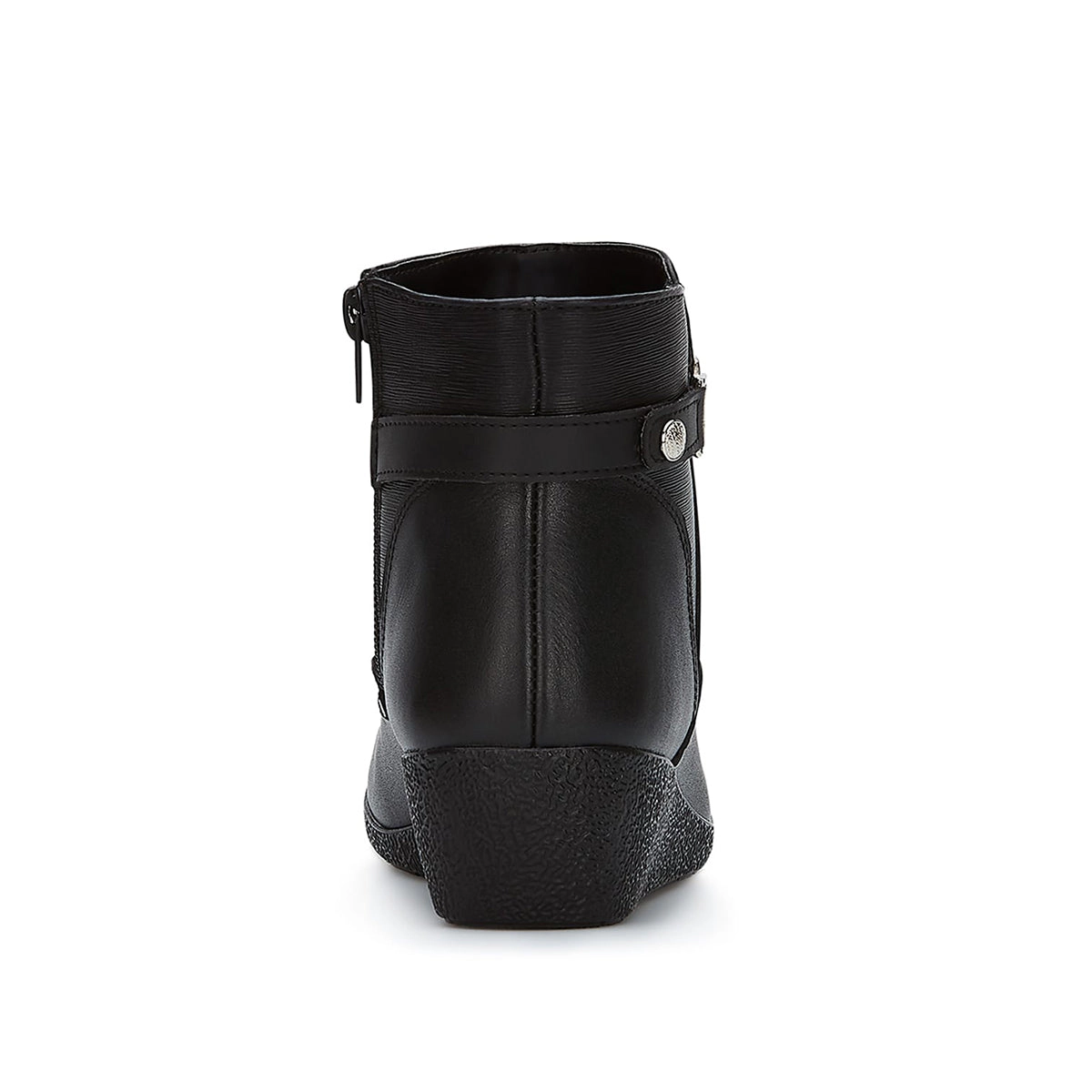 Andrea Wedge Leather Booties