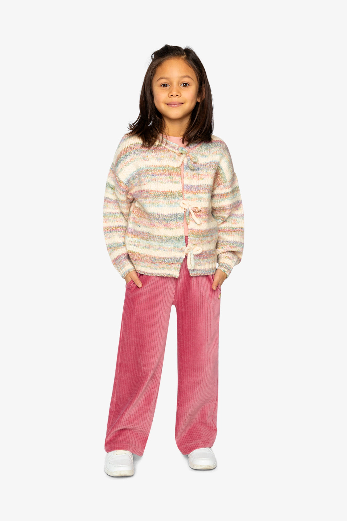 Deux par Deux Girls Velour Flare Pants